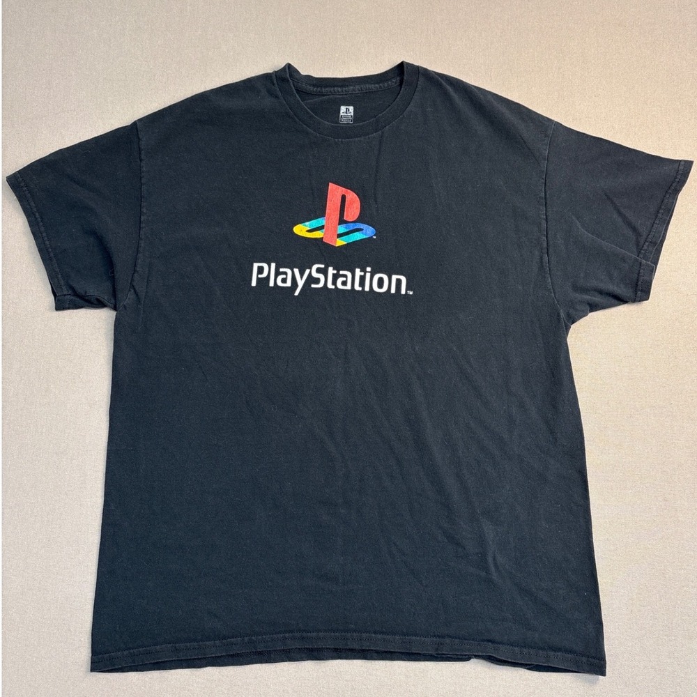 Sony PlayStation Graphic T-Shirt Mens XL Black Short Sleeve Official Licensed